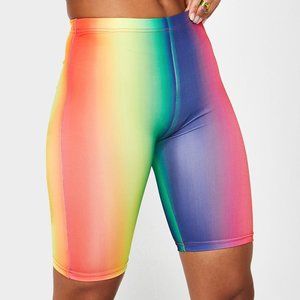 Rainbow Bike Shorts NWT